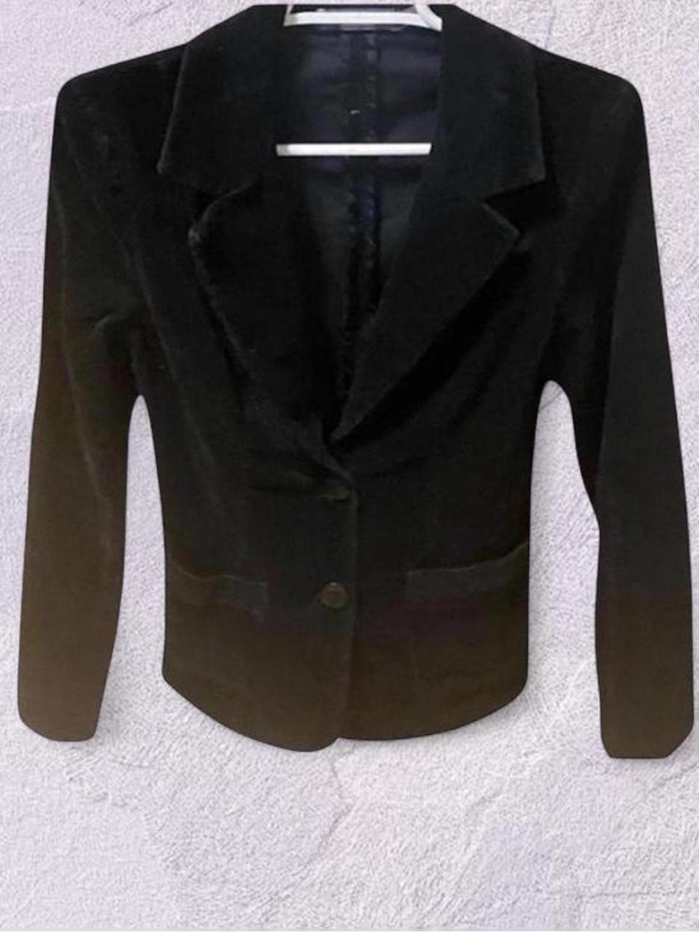 Vintage Y2K BISOU BISOU
Black Single Breasted Corduroy Blazer Jacket Size 4